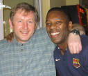 Terry and Dennis run a local hotel ... Dennis (right) is broad cockney ...