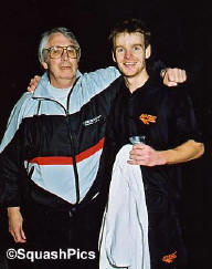 Malcolm Willstrop with protegee Lee Beachill