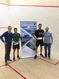 Alfredo Avila and George Parker with Linear Logistics sponsors