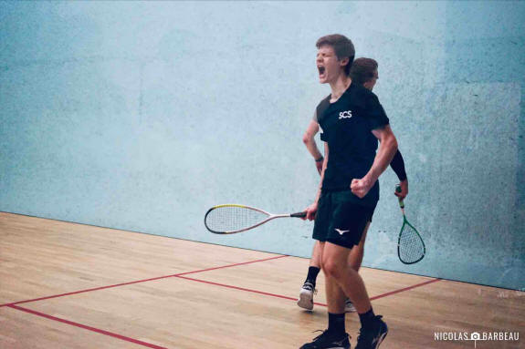 Marek Panacek celebrates his win over Jakub Solnicky