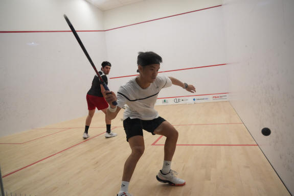 Eain Yow Ng in action in the semis in Cleveland