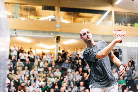 Nicolas Mueller in action in Uster