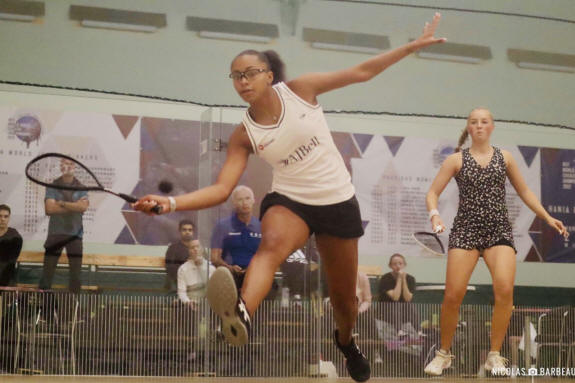 Asia Harris in action in Nancy