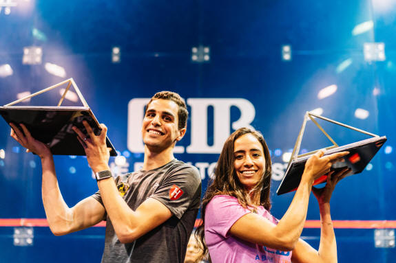 Farag & Gohar with their trophies