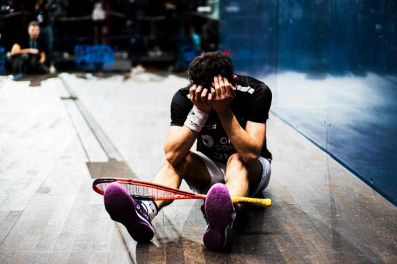 Victor Crouin shows his emotion after winning the Open de France crown
