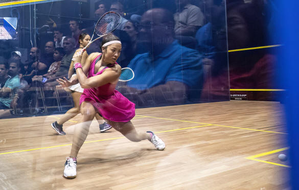 Amanda Sobhy in action