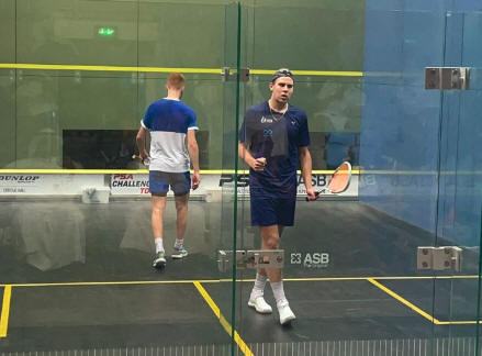 Balazs Farkas celebrates his win over Tom Walsh