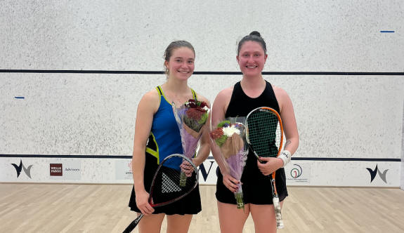Marina Stefanoni (left) and Laura Tovar (right) at the prize giving ceremony in Greenwich