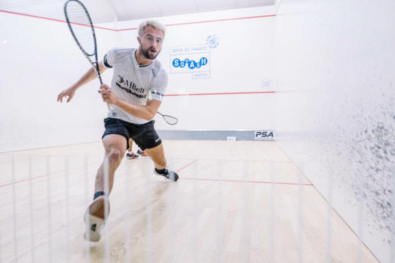 Nick Wall in action during the opening day in Nantes