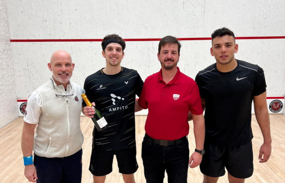 Charlie Lee (second left) at the prize giving ceremony for the E.M. Noll Classic