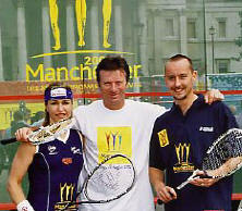Steve Waugh with Sarah and Nick ..