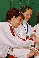 Charman and Bailey lift the World Team trophy