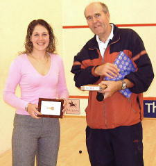 Cassie receives her awards from Brian Hargrave