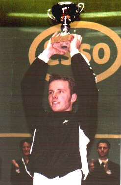 Nicol with the trophy