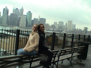 Natalie and Rachael Grinham in New York ...