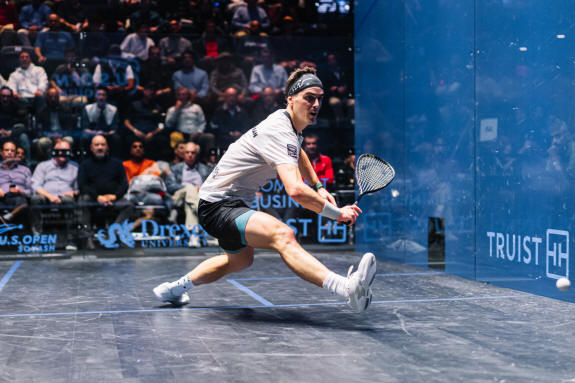 Paul Coll in action at the U.S. Open